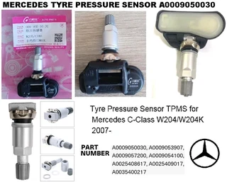 Mercedes W204 Tyre pressure sensors and valve stems