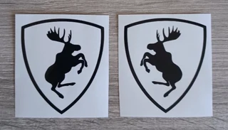 Volvo Prancing Moose stickers/ vinyl decals