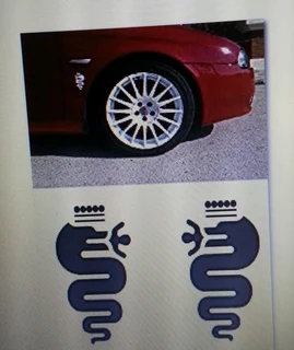 Alfa Romeo Serpent front bolt on grille badge emblem