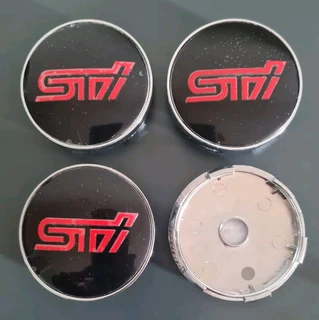 Subaru &amp; STI 60mm wheel centre caps