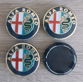 Alfa Romeo 50mm Wheel Centre caps badges