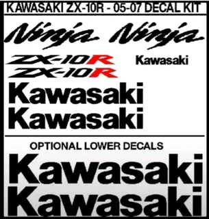 2005 - 07 Kawasaki ZX 10R decals stickers vinyl graphics