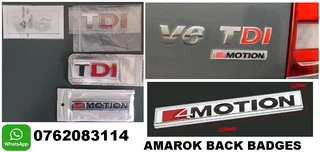 VW Amarok back badges emblems