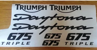 2008 - 09 Triumph Daytona Triple 675 decals stickers vinyl graphics kits