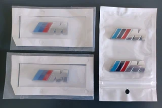 BMW Motorsport / M Silver fender badges emblems