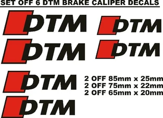 Audi DTM brake caliper decals / vinyl sticker sets