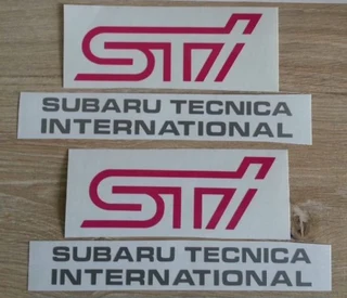 Subaru Blobeye STI fog lamp cover and side stickers decals