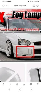 Subaru Blobeye STI fog lamp cover and side stickers decals