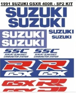 1991 Suzuki GSXR 400R - SP2 stickers decals.set