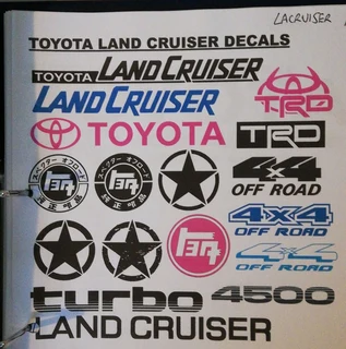 70th Anniversary Toyota Land Cruiser badges emblems