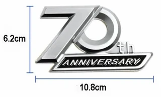 70th Anniversary Toyota Land Cruiser badges emblems