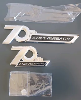 70th Anniversary Toyota Land Cruiser badges emblems