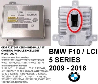 BMW 5 Series F10 Xenon ballast module