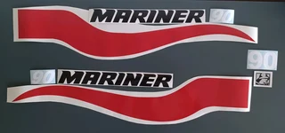 Mariner 90 outboard motor stickers decals sets