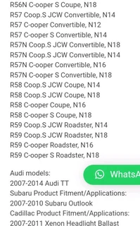 Mini Cooper R52 Xenon ballast headlight module