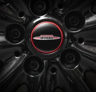 JCW Mini wheel centre caps stickers