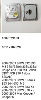 BMW E90 M3 Xenon headlight ballast module