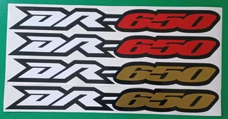 Suzuki DR 650 Swingarm decals stickers
