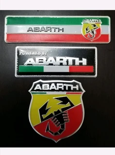 Fiat Arbarth badges emblems