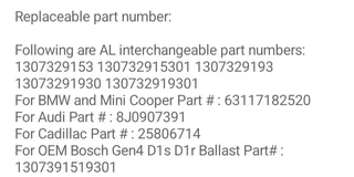 BMW X5 E70 Xenon ballast module