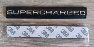 Land Rover/ Range Rover back Supercharged badge emblem