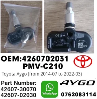 Toyota Aygo TPMS tyre pressure monitor sensors