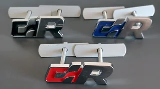 VW R Line badges emblems