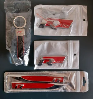VW R Line badges emblems