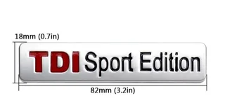VW TDI badges emblems decals stickers