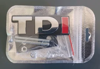 VW TDI badges emblems decals stickers