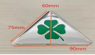 Alfa Romeo Quadrifoglio triangle badges emblems