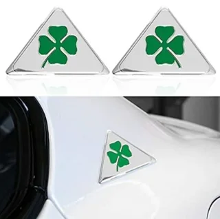 Alfa Romeo Quadrifoglio triangle badges emblems
