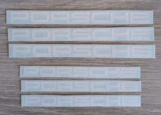 Porsche decals vinyl cut stickers