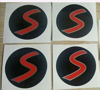 Mini Cooper S badges emblems decals stickers