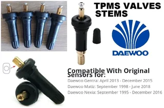 Daewoo TPMS tyre valve stems