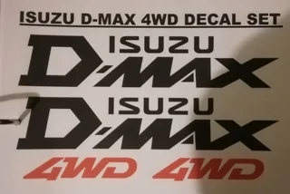 Isuzu D-Max badges emblems decals stickers
