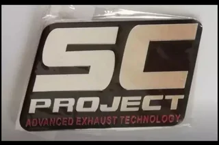 Aluminium heat resistant exhaust badges emblems