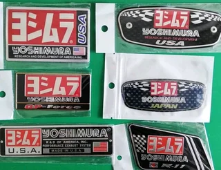 Aluminium heat resistant exhaust badges emblems