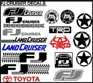FJ Cruiser badges emblems decals stickers