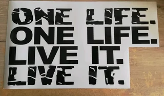 Land Rover ONE LIFE. LIVE IT. Decals stickers