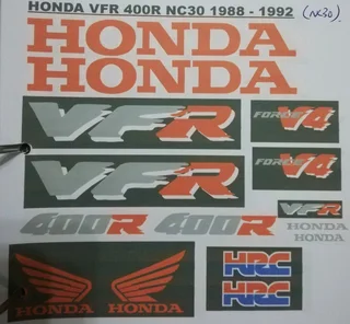 NC 30 VFR 400R decals stickers kits