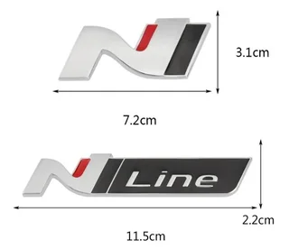 Hyundai N &amp; N Line metal badges emblems stickers