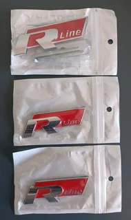 VW R Line emblems badges stickers