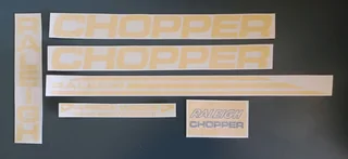 Raleigh Chopper stickers decals vinyl cut graphics