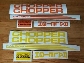 Raleigh Chopper MK1 &amp; MK2 stickers decals kits