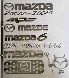 Mazda Speed badges stickers