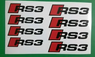 Audi S3 and RS3 brake caliper stickers decals sets