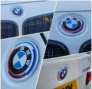 BMW 50th Anniversary wheel centre caps emblems stickers