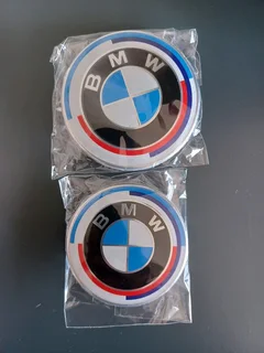 BMW 50th Anniversary wheel centre caps emblems stickers