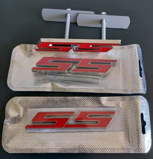 Chevrolet SS metal bolt on grille badges